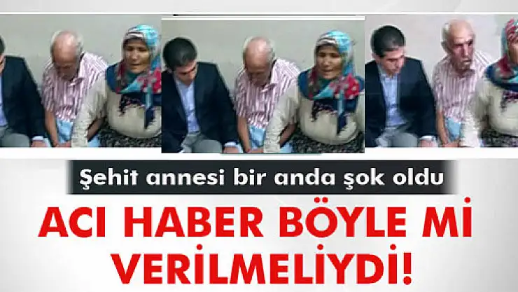 Şehidin ailesine acı haber böyle verildi