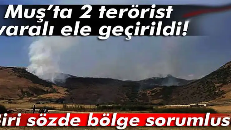Muş'ta 2 terörist yaralı ele geçirildi