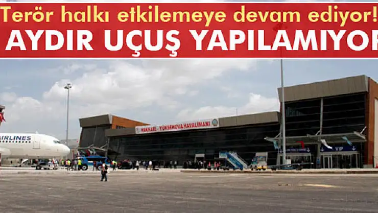 Yüksekova'da iki aya yakındır uçuş yok