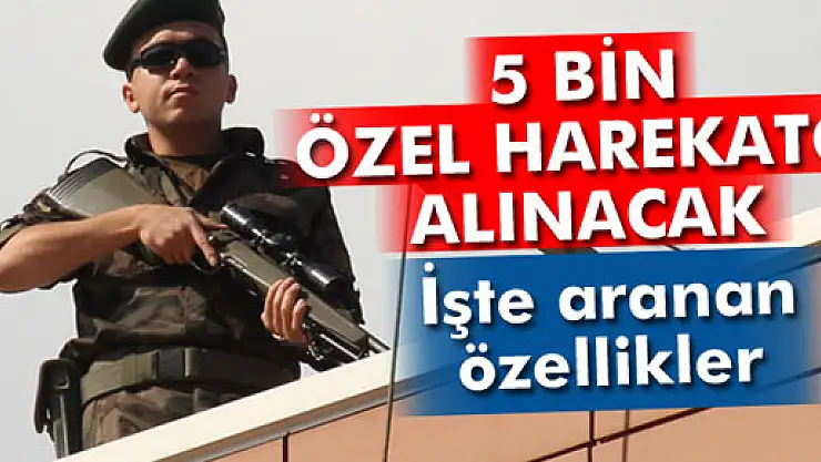 Özel harekat polisliği için 5 bin öğrenci alınacak