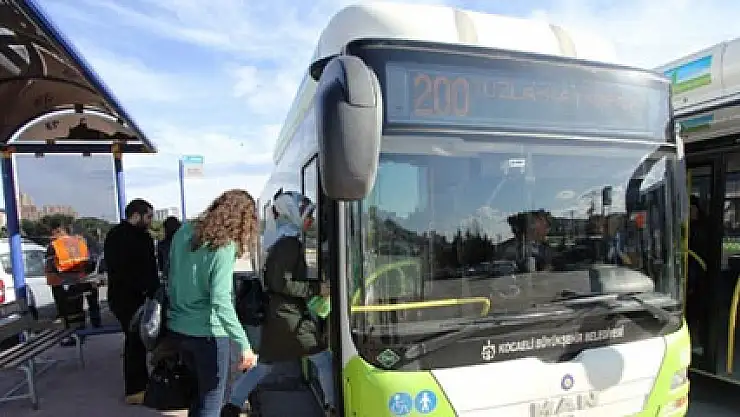 O kentte otobüsler 7 gün ücretsiz