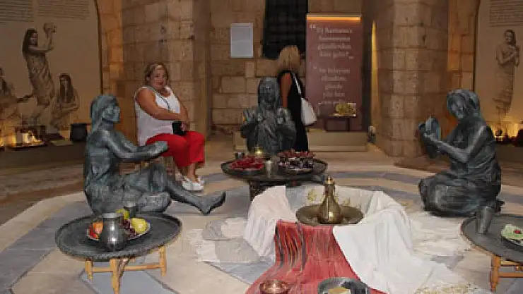 Müzede hamam sefası