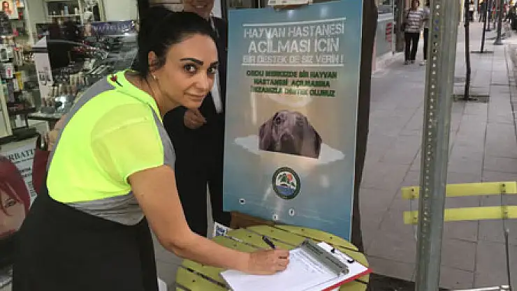 Ordu'da Hayvan Hastanesi'ne İmza Kampanyası