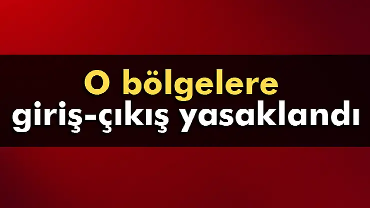 Lice'de dokuz bölgeye giriş çıkışlar yasaklandı