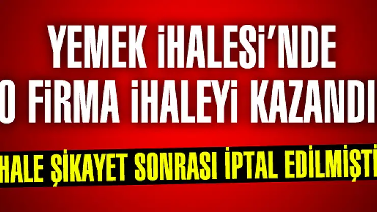 Pastel Yemek fabrikası haklı çıktı:Yemek İhalesi YÖREM'in...