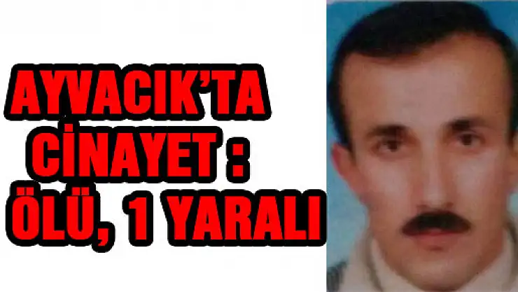 AYVACIK'TA CİNAYET : 1 ÖLÜ, 1 YARALI