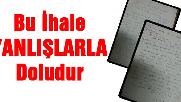 MEM'in İhalesi dert, taşıması dert