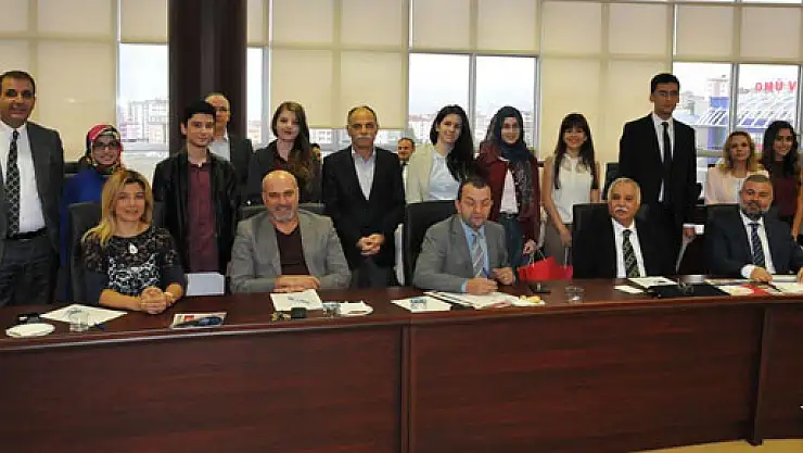 OMÜ'nün birincilerine başarı belgesi