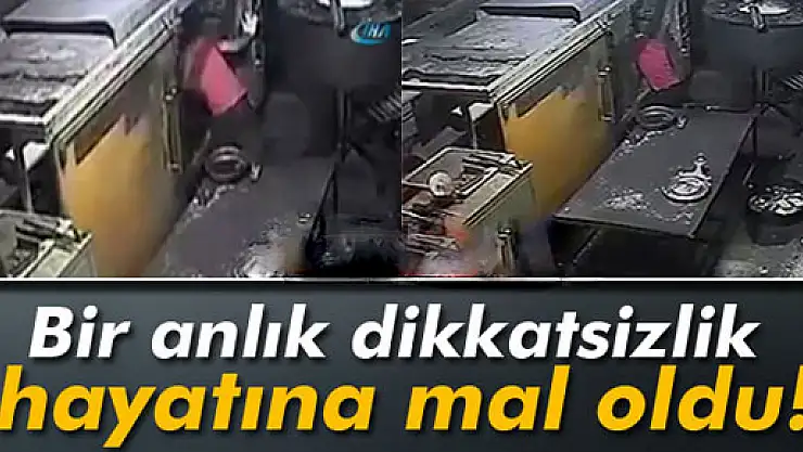 Bir anlık dikkatsizlik hayatına mal oldu