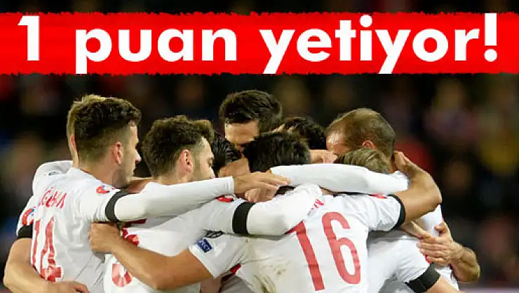 Millilere play-off için 1 puan yetiyor