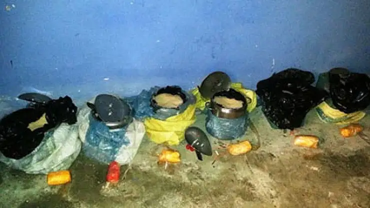 Van'da büyük miktarda patlayıcı bulundu