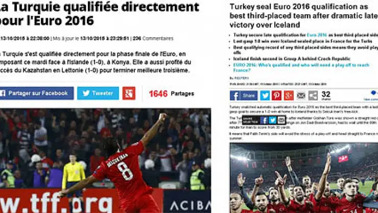 Millilerin zaferi Avrupa basınında