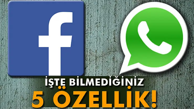 Bilinmeyen 5 özellik!