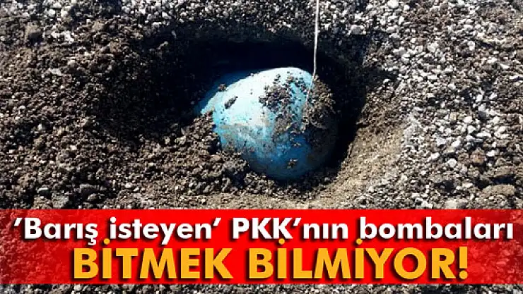'Barış isteyen' PKK'nın bombaları bitmek bilmiyor