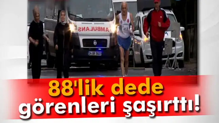 88'lik dede Cumhuriyet Koşusu'na damga vurdu