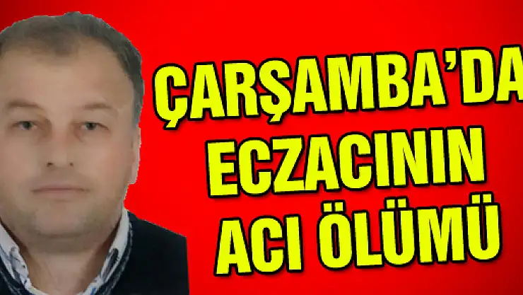 Çarşamba'da eczacının acı sonu