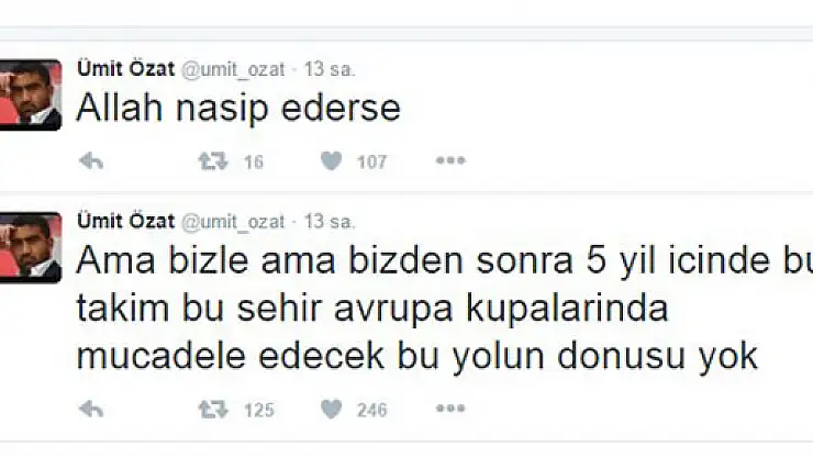 Ümit Özat Samsunspor İçin Ne Dedi?