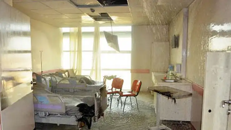 Hastanede yangın paniği