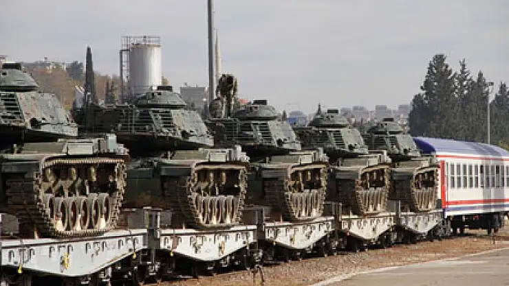 Sınıra tank sevkiyatı