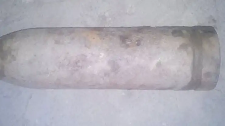 Tarihi top mermisi imha edildi