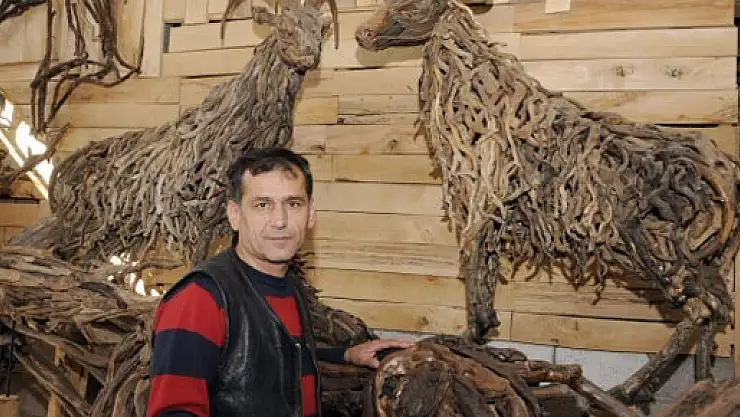 Ağaç dalları sanata dönüşüyor