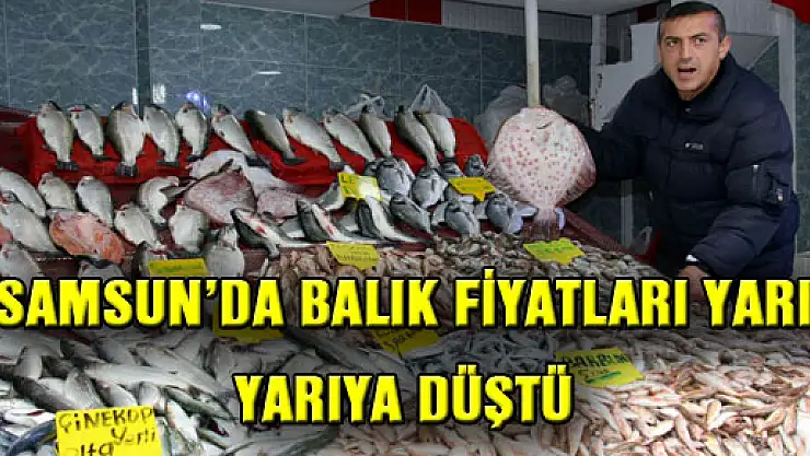SAMSUN'DA BALIK FİYATLARI YARI YARIYA DÜŞTÜ