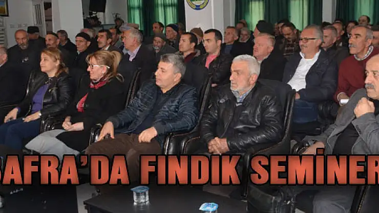 BAFRA'DA FINDIK SEMİNERİ