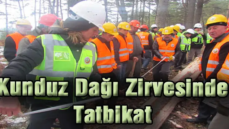Kunduz Dağı Zirvesinde Tatbikat
