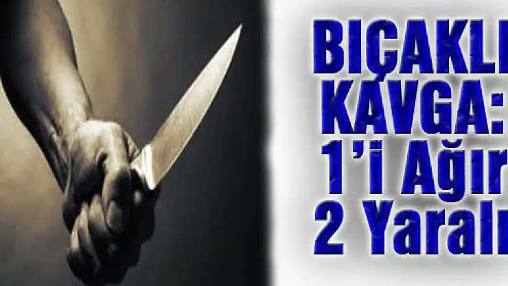 ÇARŞAMBA'DA BIÇAKLI KAVGA: 1'İ AĞIR 2 YARALI