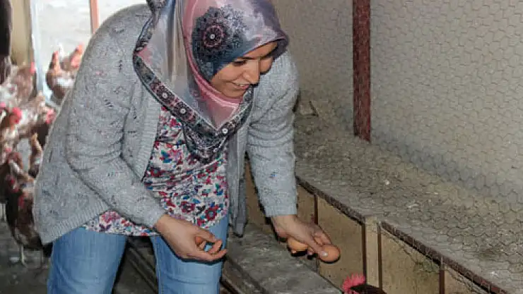 Çocuklarının yumurta ihtiyacı anneye çiftlik kurdurdu