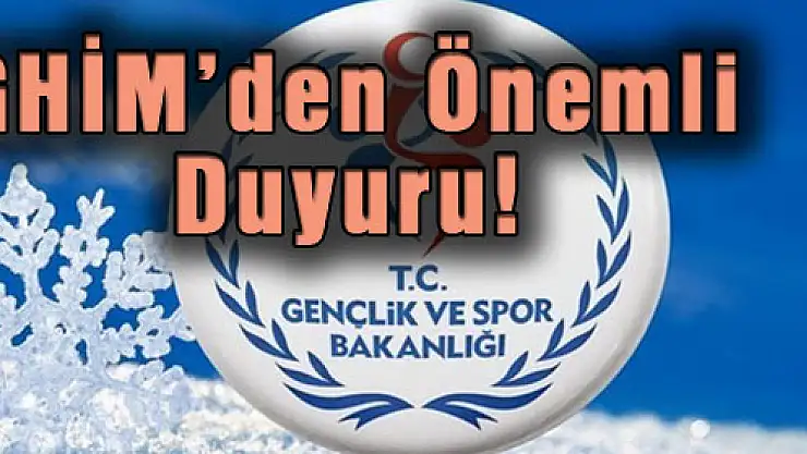 GHİM'den Önemli Duyuru!