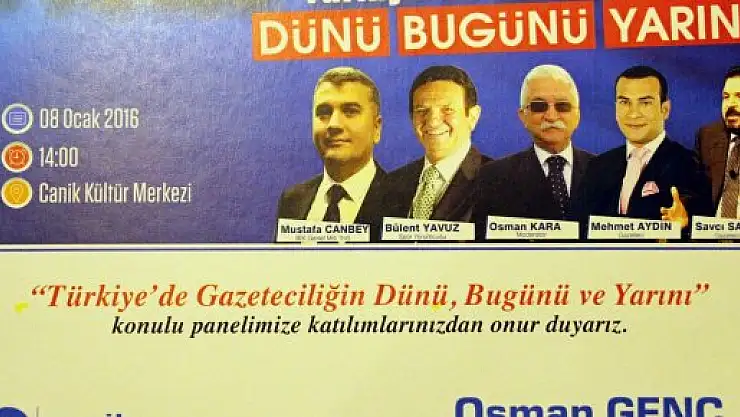 Samsun'da 'Gazeteciliğin Dünü, Bugünü, Yarını' Paneli