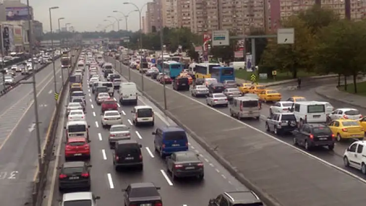 İşte trafikteki araç sayısı