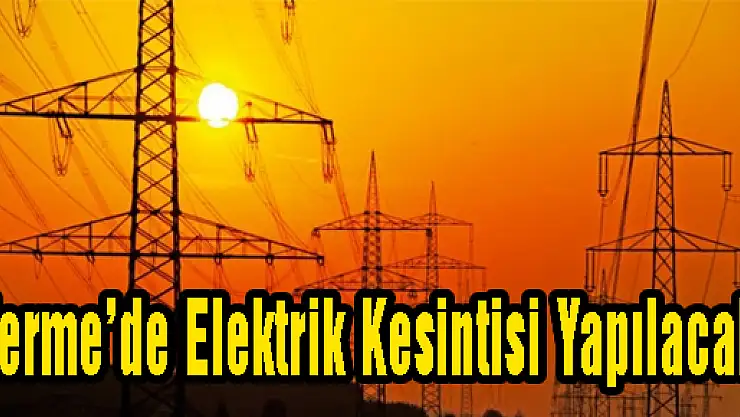 Terme'de Elektrik Kesintisi