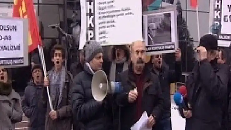 ABD Büyükelçiliği önünde 'Biden' protestosu