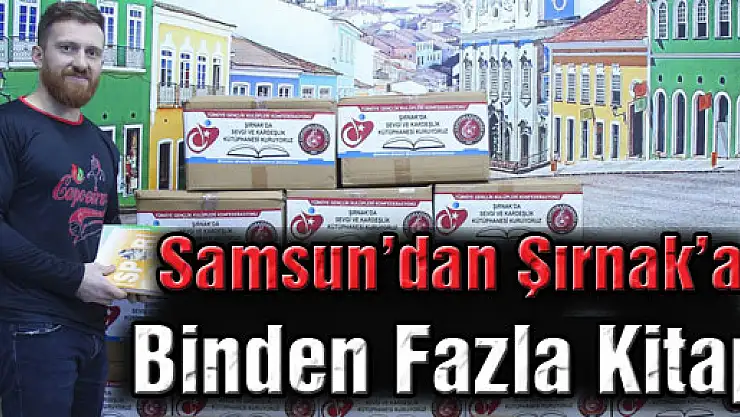 Samsun'dan Şırnak'a Binden Fazla Kitap