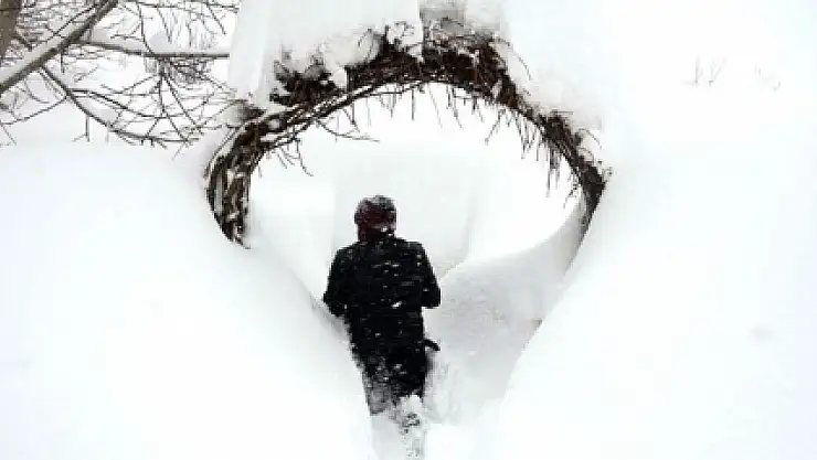 Bitlis'te evler kayboldu