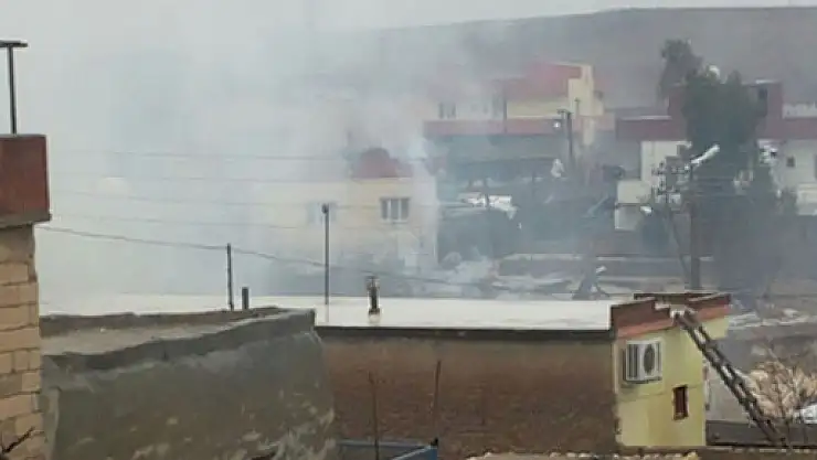 Cizre'ye yürümek isteyen gruba müdahale