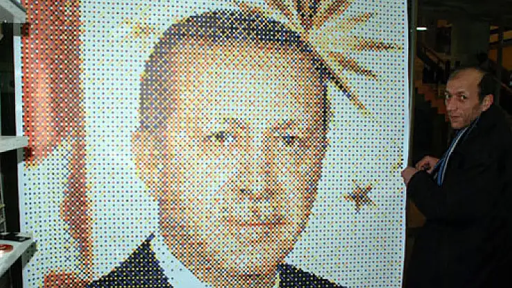 41 bin raptiye ile Cumhurbaşkanı Erdoğan'ın tablosunu yapacak