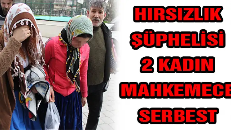 HIRSIZLIK ŞÜPHELİSİ 2 KADIN MAHKEMECE SERBEST 