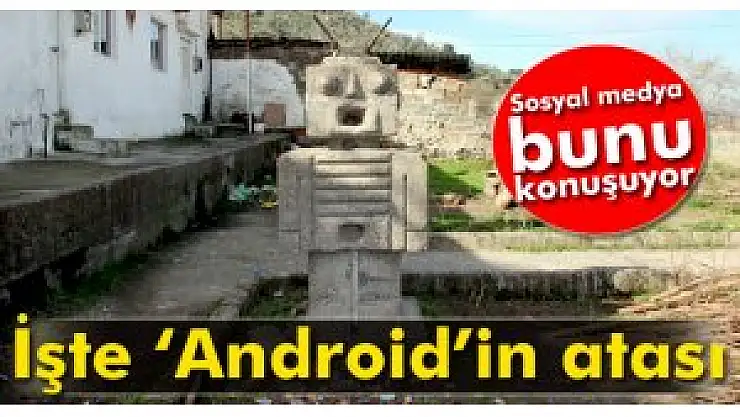 Android logosunun atasına çamaşır astılar
