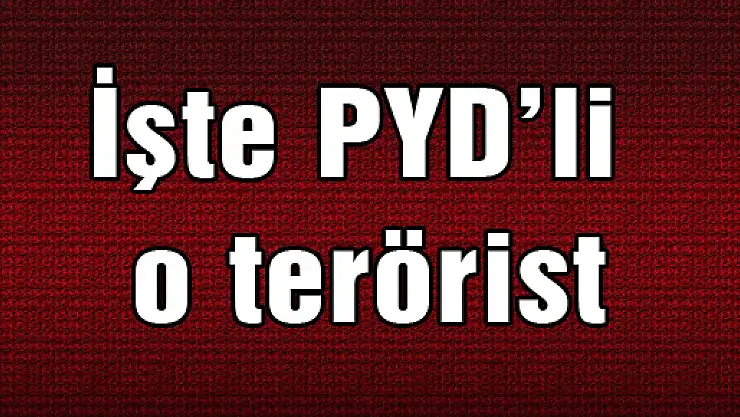 İşte PYD'li o terörist