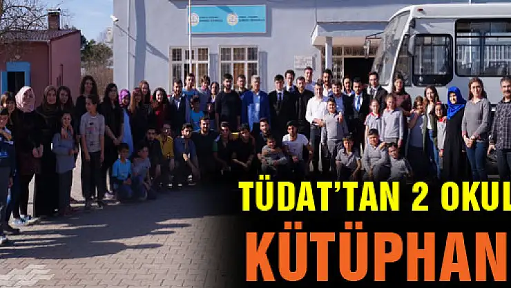 TÜDAT'tan 2 Okula Kütüphane