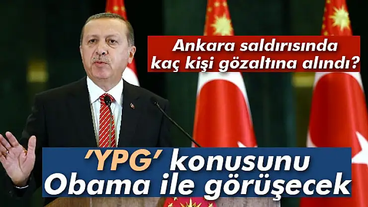 Cumhurbaşkanı Erdoğan, Obama ile görüşecek