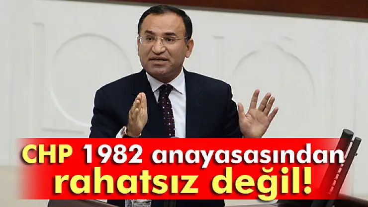 Bozdağ: 'CHP 1982 anayasasından rahatsız değil'