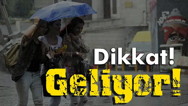 Yağışlı hava geliyor