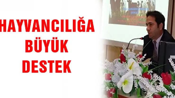 HAYVANCILIĞA BÜYÜK DESTEK