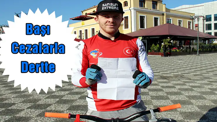 Krobat Bisikletçinin Başı Cezalarla Dertte