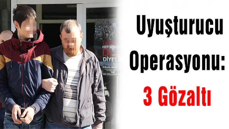 Samsun'da Uyuşturucu Operasyonu: 3 Gözaltı