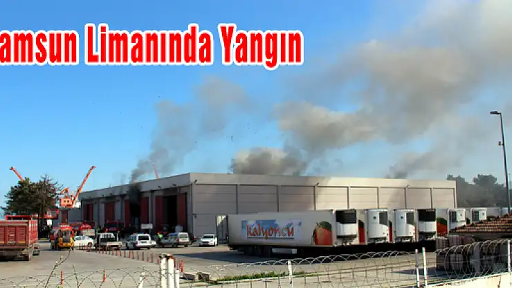 İtfaiyenin Karşısında Limanda Yangın